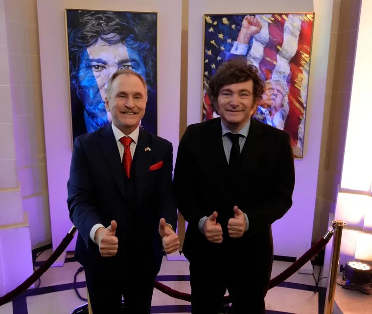 Milei fue el primer presidente argentino en celebrar el 4 de julio en la residencia del embajador