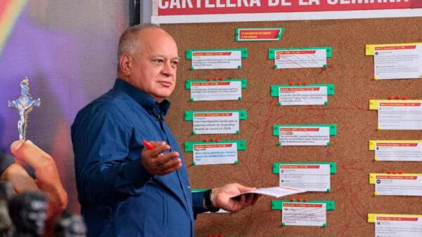 Diosdado Cabello envía mensaje a Javier Milei, luego de su apoyo a los bombardeos de Israel contra Irán