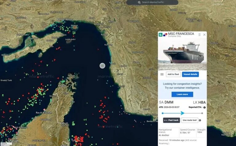 La Guardia Revolucionaria iraní incautó tres buques en el estrecho de Ormuz