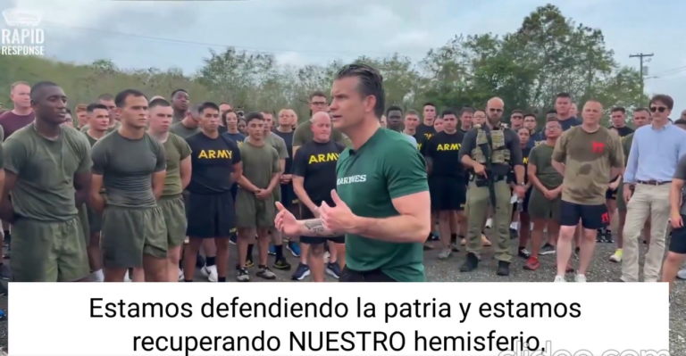 Pete Hegseth llama a “tomar recursos naturales” de América del Sur