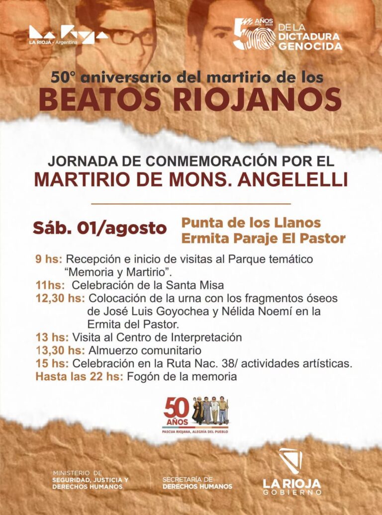 A 50 años del martirio de Enrique Angelelli, La Rioja será escenario de una multitudinaria conmemoración nacional